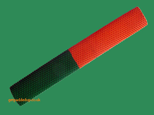 HALF-N-HALF OCTOPUS CRICKET BAT GRIP (Green/Orange)