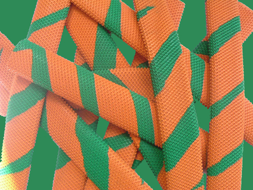 SPLASH-SPIRAL OCTOPUS CRICKET BAT GRIP (Green/Orange)