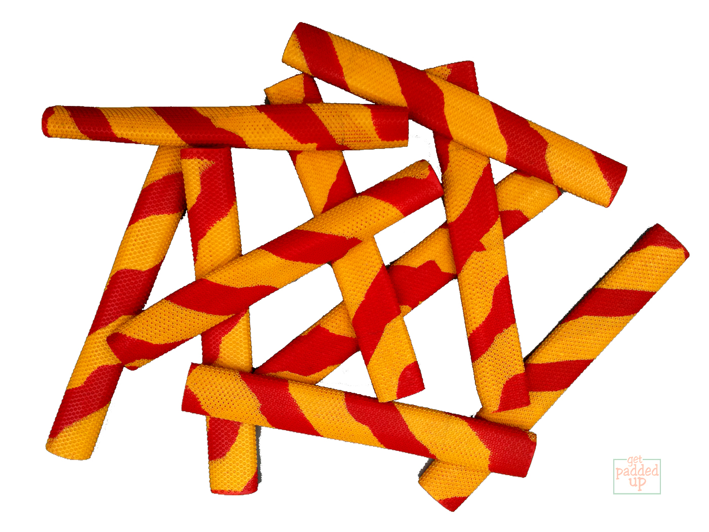 SPLASH-SPIRAL OCTOPUS CRICKET BAT GRIP (Red/Yellow)