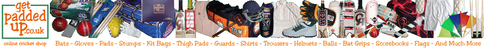 All your cricket equipment requirements, delivered straight to your door. From bats to boundary flags, scorebooks to stumps, gloves to grips, we`ve everything for you and your club.