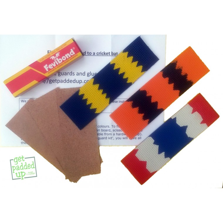 With Glue Kit Cricket Bat Rubber Toe Guard Multicolour 