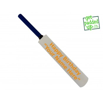 Personalised `Happy Birthday` Mini Miniature Cricket Bat