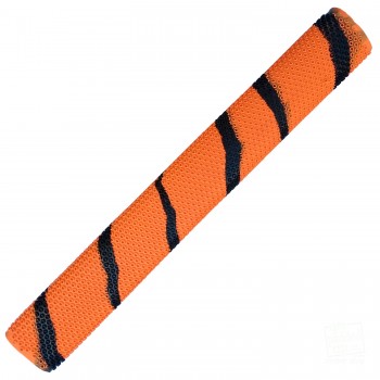 Orange / Black Octopus `Tiger Stripes` Cricket Bat Grip