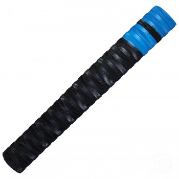 Black with Sky Blue Players Matrix Lite Cricket Bat Grip