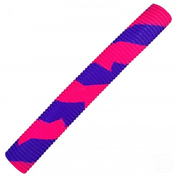 Neon Pink and Purple Bracelet Splash Spiral Cricket Bat Grip