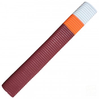 Sienna, White and Orange Bracelet Cricket Bat Grip