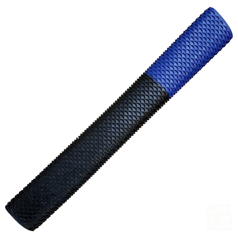 Black and Dark Blue Scale Cricket Bat Grip
