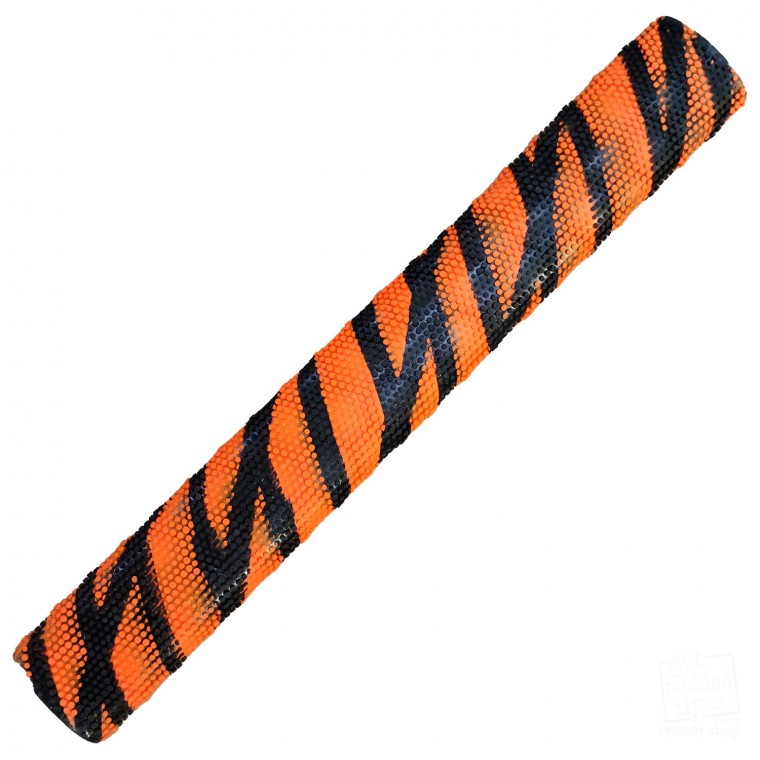 Tiger Animal Print Hex 3D Cricket Bat Grip