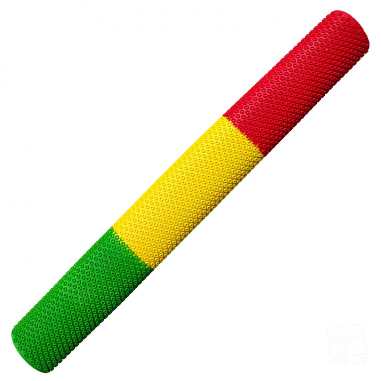 Red, Yellow and Lime Green Octopus Cricket Bat Grip