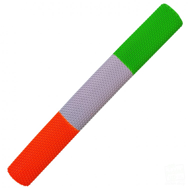 Green, White and Orange Octopus Cricket Bat Grip