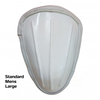Mens White Cricket Abdominal Guard (Box) Large
