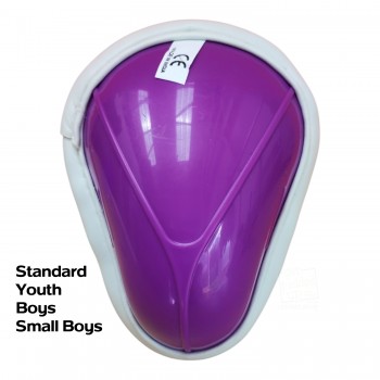 Youth Cricket Abdominal Guard (Box) in Purple