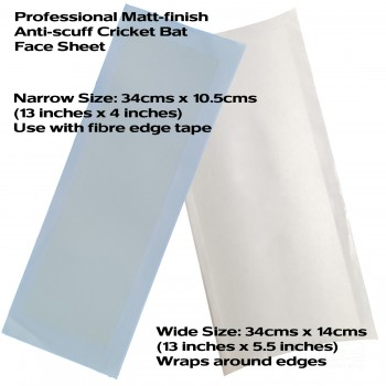 Matt Finish Anti-Scuff Cricket Bat Face Sheet
