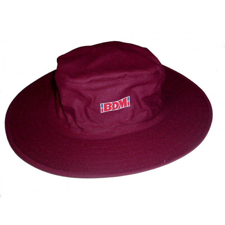 BDM Cricket Floppy Hat (Maroon)