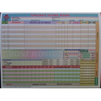 BDM Cricket Scorebook (20 Innings/Colour)